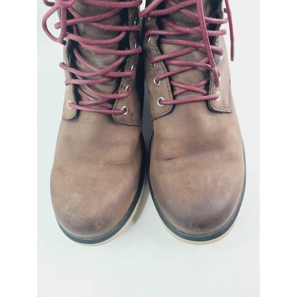 Sorel Leather‎ Boots Lace-up Waterproof For Men's, Size 9.5 Brown Color